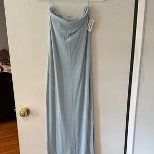 Old Navy Strapless Dress in Light Blue